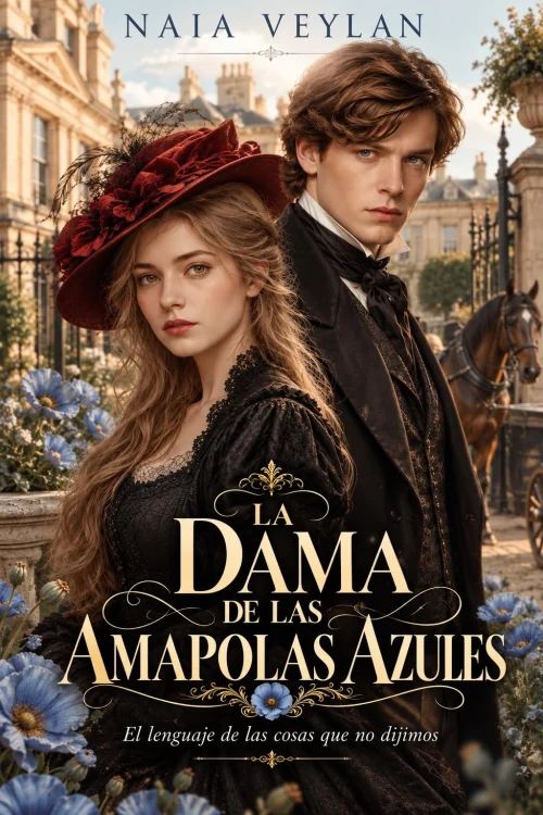 Portada de La dama de las amapolas azules (Corazones victorianos nº 4)